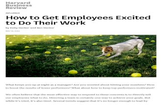 How to Get Employees Excited to Do Their Work