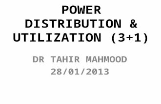 Power Distribution & Utilization