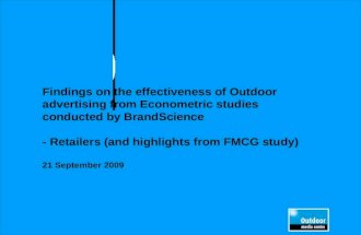 BrandScience Retail and FMCG Study