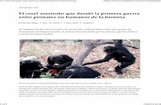 Guerra Entre Chimpancés