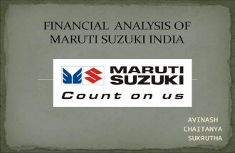 Maruti Suzuki Bal Sheet Analysis