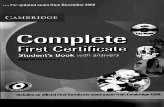 Cambridge - Complete First Certificate 2008