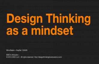 [Muftialem] Design Thinking as a Mindset - Kapsel 270415