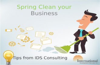 Tips from IDS Consulting