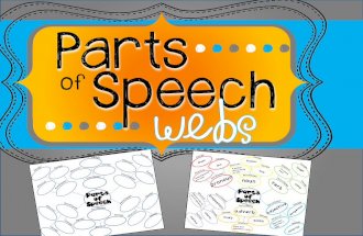 Parts of Speech Webs