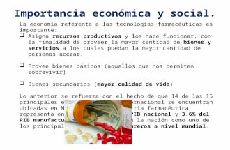 Importancia Económica y Social