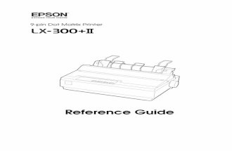 Epson LX300+II Printer User Manual