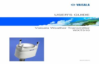 WXT510 User Guide in English Statie Meteo Vaisala