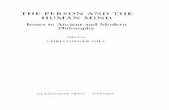 The Person and the Human Mind
