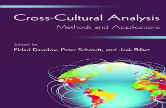 Cross Cultural Analysis: Methods and Applications