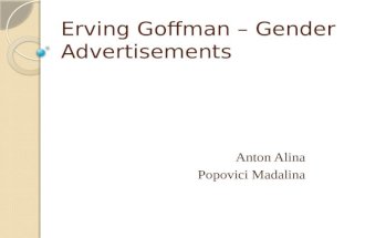Erving Goffman – Gender Advertisements.pptx