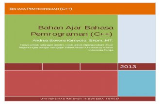 Bahan Ajar C++ Universitas Kristen Indonesia Toraja