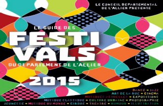 Guide Festivals Allier 2015