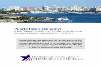 Puerto Rico’s Economy: A brief history of reforms from the 1980s to today and policy recommendations for the future