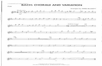 Bach Chorale and Variation PARTS