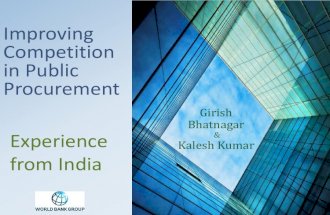 Improving Competition in Public Procurement - 2