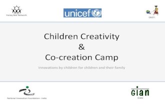 Ideas from Children's Creativity and Co-creation Camp at the Festival of Innovation
