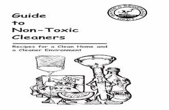 Guide to Non Toxic Cleaners