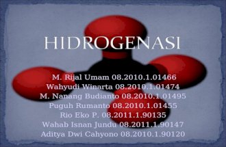 hidrogenasi Dalam Kimia Organik