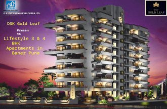 DSK Gold Leaf- Lifestyle 3 BHK Apartments in Baner Pune
