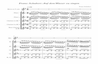 Schubert - Auf Dem Wasser (to be sung on the water) - Score and Parts
