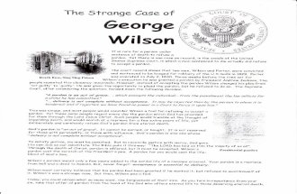 Strange Case of GEORGE WILSON - Refusing a Pardon