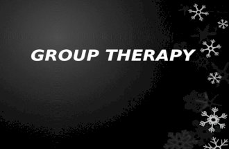 Chapter 13- Group Therapy