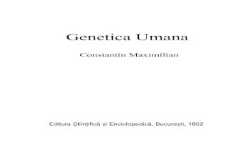 Genetica Umana - C Maximilian
