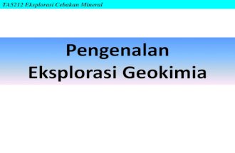 eksplorasi geokimia