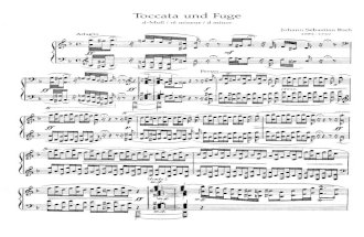 Bach Reger Toccata Fugue in d Minor
