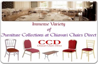 Immense Variety of Furniture Collections at Chiavari Chairs Direct