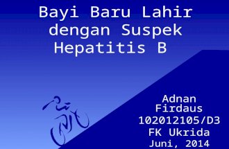 Suspek Hepatitis B Neonatus