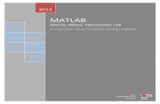 Digital Signal Processing Matlab Programs
