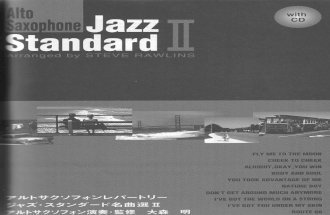 Steve Rawlins - Alto Saxophone - Jazz Standard II