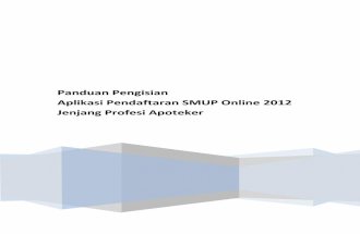 Buku Manual Pengisian Pendaftaran Online SMUP 2012 - Profesi Apoteker