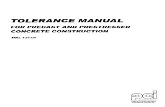 43966666 PCI Tolerance Manual for Precast and Pre Stressed Concrete