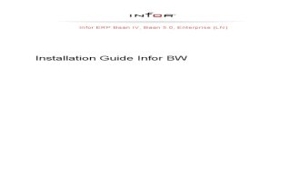 Infor ERP BaanIV Baan50 ERP LN 61 Installation Guide Infor BW