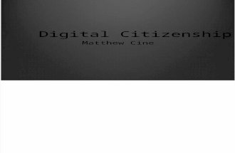 Cine Matthew Digital Citizenship