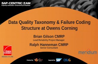 Data Quality Taxonomy & Failure Coding