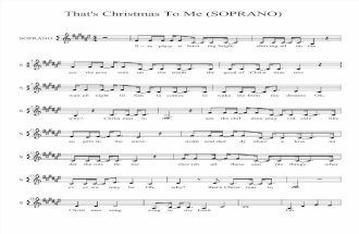 Thats Christmas to Me - Pentatonix SOPRANO