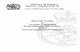Minstry-Of-Defence Control System HAZOP