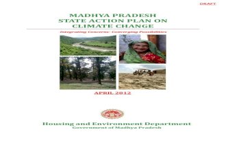 MADHYA PRADESH STATE ACTION PLAN ON CLIMATE CHANGE