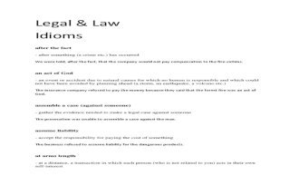 Lae n Legal Idioms