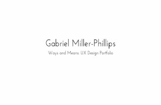 Gabriel Miller-Phillips UX Portfolio