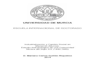 La comunidad minera en Murcia siglo XIX