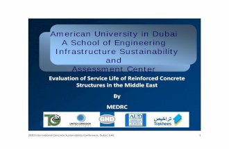 Evaluation of Service Life of Reinforced Concrete Structures in the Middle East