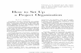 Article 1 Project Organisation