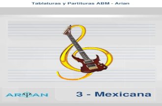 Selección de Tablaturas Para Guitarra - Música Méxicana