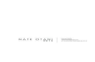 Nate Otani - Portfolio 2015