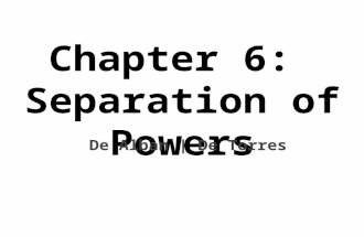 Chapter 6 Separation of Powers